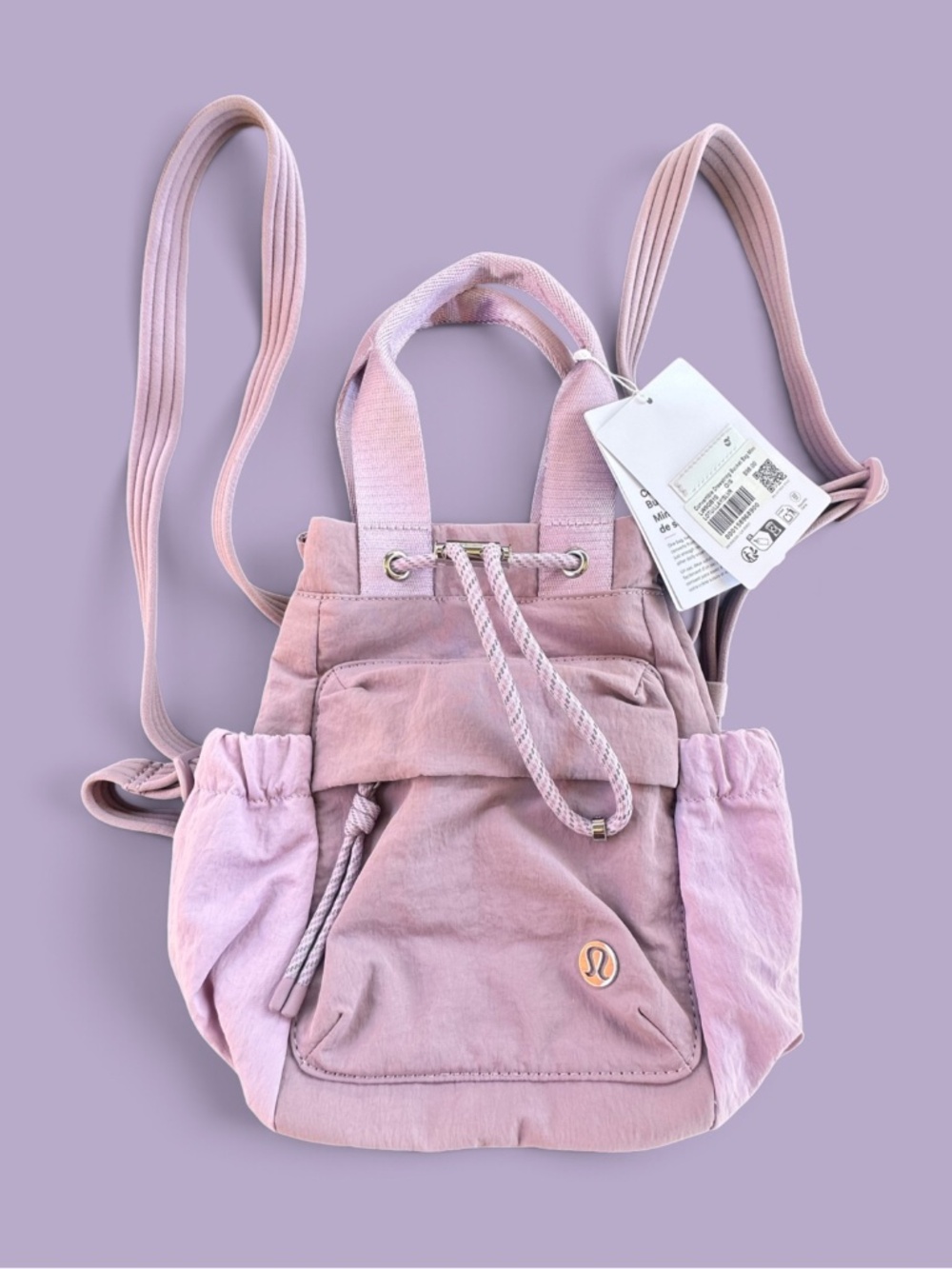 NWT lululemon Wunderlust Convertible Mini Backpack 3L Pink